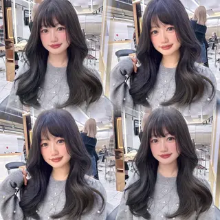 ロング ヘアアレンジ 柳堀 日菜のマツエク・マツパデザイン