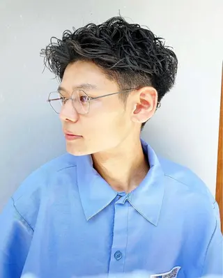 ショート パーマ メンズ メンズパーマ タカキリョウのヘアスタイル