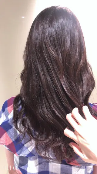 ロング カラー パーマ ヘアアレンジ 【似合うが見つかる】 Hanaのヘアスタイル