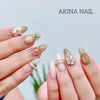 セミロング Akina Nail 亀戸のネイルデザイン