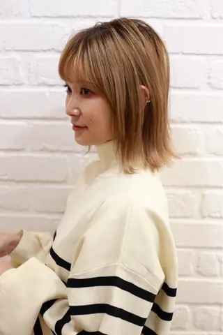 ショート カラー パーマ ナカ ヒサシのヘアスタイル