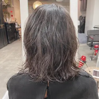 ミディアム パーマ 【海外風ヘア、 似合わせ】KAEDEのヘアスタイル