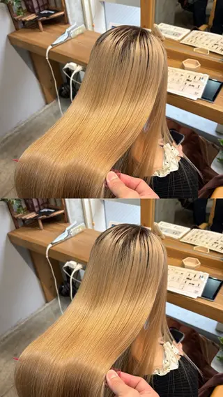 ロング カラー 恵比寿/髪質改善/ レイヤー/羽立蔵之助のヘアスタイル