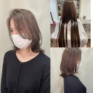 ミディアム 高原 ジュンのヘアスタイル