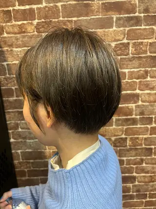 ショート カラー パーマ ヘアアレンジ メンズ キッズ ネイル マツエク・マツパ アイブロウ 久木原 ゆりのヘアスタイル