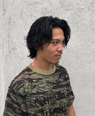 パーマ メンズ 平尾/メンズ/フェー ドスタイル/中川誠大のヘアスタイル