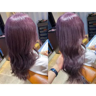 カラー 🩵盛れる顔周り/ 艶カラーemi🩵のヘアスタイル