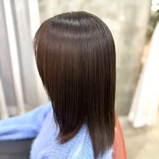 ミディアム カラー 艶髪‎カラー🤍 RIKAのヘアスタイル