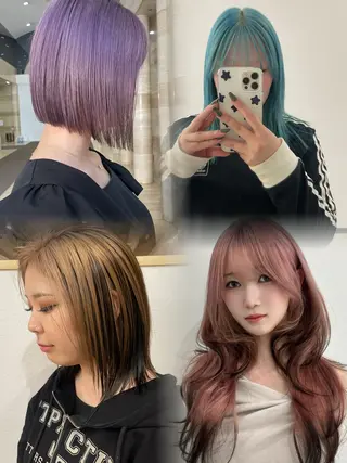 maho/ブリーチ ミルクティー四条大宮のヘアスタイル