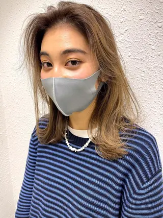 ミディアム カラー 狩野 孝太郎のヘアスタイル