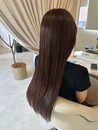 ロング カラー 大谷 真央のヘアスタイル