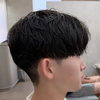 メンズ ニュアンスパーマ🌀 毛流れ🩶イザベラのヘアスタイル