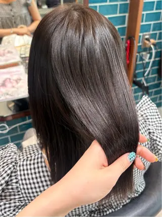カラー 縮毛矯正/透明感カラ ー🍒/Kannaのヘアスタイル