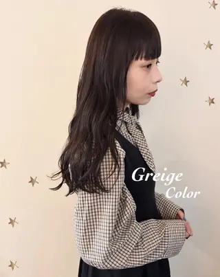 ロング カラー 市川 千夏のヘアスタイル
