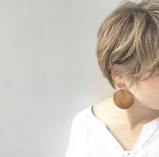 ショート カラー ヘアアレンジ Aloa透明感ヘア ♡kanami♡のヘアスタイル