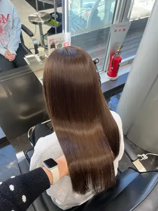 ロング カラー ヘアアレンジ ハイトーン/透明感 髪質改善/rinaのヘアスタイル