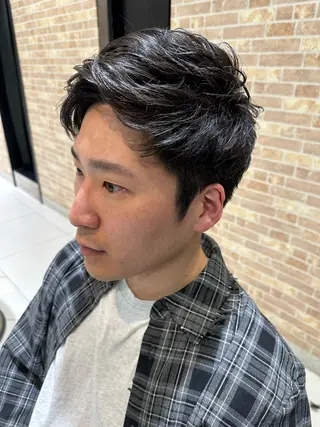 ショート パーマ メンズ 💈メンズ特化 美容師サキ💈のヘアスタイル