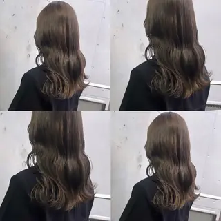 セミロング カラー カジュアルを女っぽく 𝗮𝘆𝗮𝗰𝗼のヘアスタイル