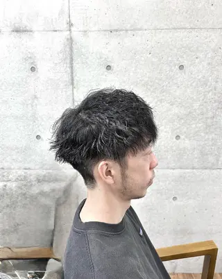 ショート パーマ メンズ 【メンズ特化】 横浜美容師kuのヘアスタイル