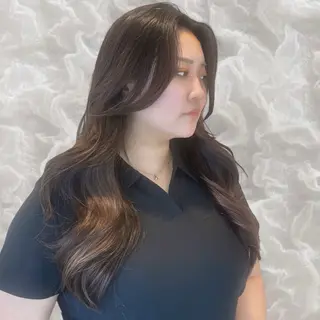 ロング ヘアアレンジ 韓国ヘア/レイヤー 顔周りカット/ユキナのヘアスタイル