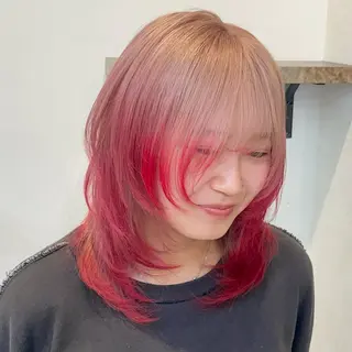 カラー 🤍ハイトーン/デザ インカラーまりん🤍のヘアスタイル