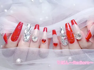 ロング りぼん Re:Bonrのネイルデザイン