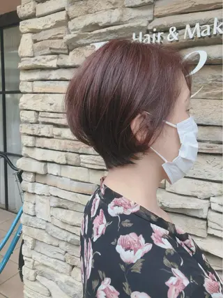 ショート カラー 髪質改善ストレート ⚡️下ノ村柊斗⚡️のヘアスタイル