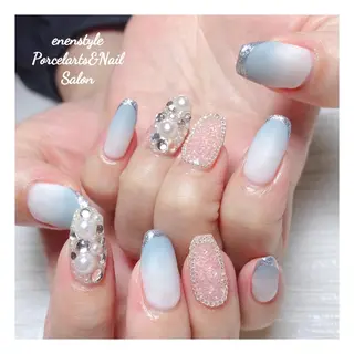 ミディアム ネイル 🐾enen style 🐾のネイルデザイン