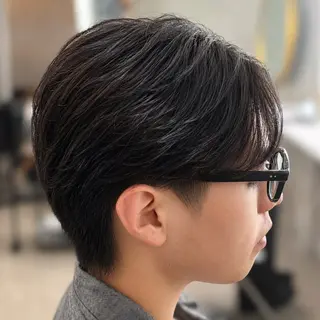 メンズ シースルーマッシュ 🍒毛流れ🖤アヤネのヘアスタイル
