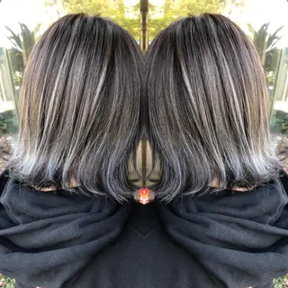 ミディアム カラー ショート⭐️ブリーチ ⭐️木村康二⭐️のヘアスタイル