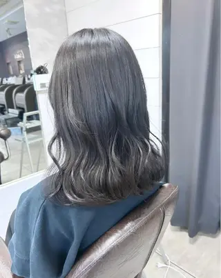 ミディアム レイヤー/艶髪カラー 森本くるみのヘアスタイル