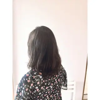 セミロング カラー エクステ/プルエク/ rita/フルヤマのヘアスタイル