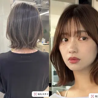 ミディアム 🌹ミラクル美容師 🌹くっぽのヘアスタイル