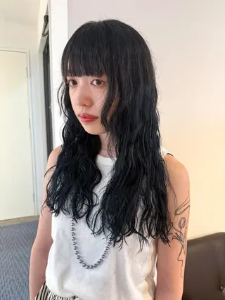ロング 宮原 愛果のヘアスタイル