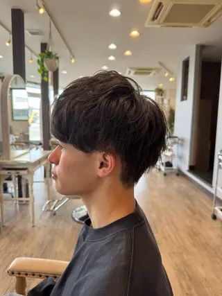 ショート パーマ メンズ メンズカット／パーマ 山口泰広のヘアスタイル