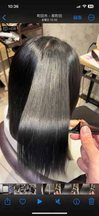 ロング カラー 🇰🇷ブリーチ縮毛 髪質改善七星🇰🇷のヘアスタイル