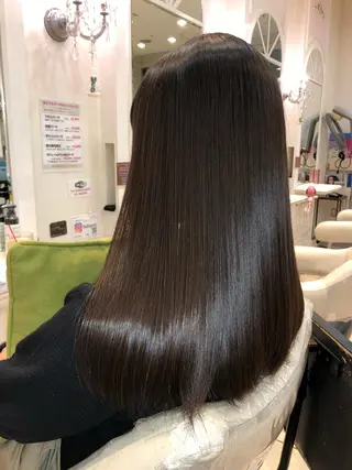 ロング ダメージレス 桧山店長のヘアスタイル