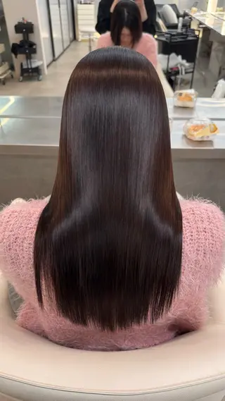 ロング 縮毛矯正/髪質改善 地域NO1のヘアスタイル