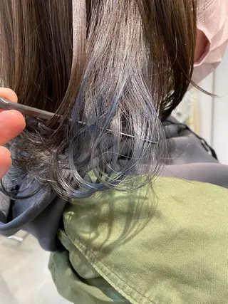 セミロング Sabby氏川洸希 パーマのヘアスタイル