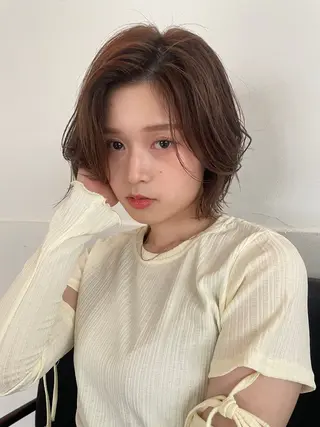 ショート カラー レイヤーカット🎀 NANAHAのヘアスタイル