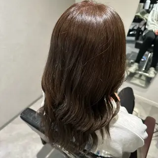 ロング カラー MIRUKA/ 暖色カラー/ベージュのヘアスタイル
