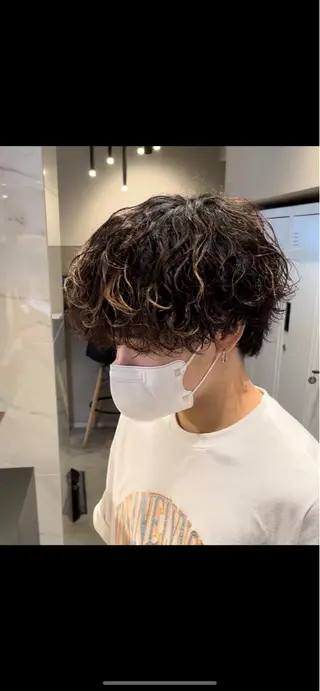 ショート パーマ メンズ ALLYS 中島史優のヘアスタイル