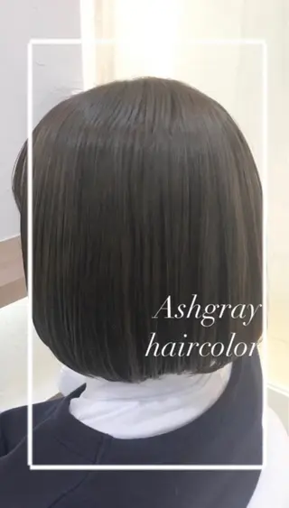 ショート カラー 縮毛矯正/髪質改善/ 艶髪ササキナツミのヘアスタイル