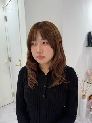 セミロング カラー ともか 名駅🧚‍♂️💫のヘアスタイル