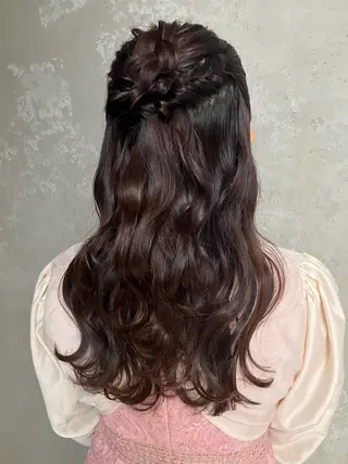 セミロング カラー パーマ ヘアアレンジ メンズ キッズ kotona 🤍miuraのヘアスタイル