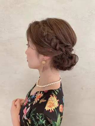 セミロング ヘアアレンジ YUI𓍯ｴｸｽﾃ /ﾆｭｱﾝｽｶﾗｰのヘアスタイル