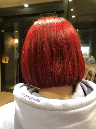 ショート カラー ハイトーンベージュ 新潟/Manamiのヘアスタイル