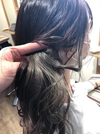 セミロング カラー 浦山 和之のヘアスタイル