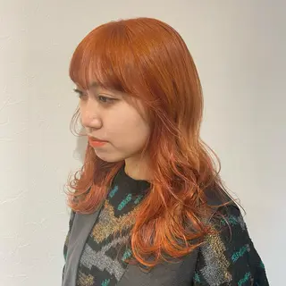 ロング カラー 🩵ブリーチカラー MIORI🩵のヘアスタイル