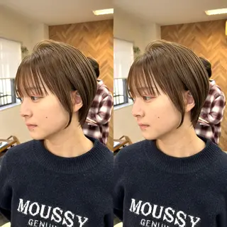ショート issy/ハイライト ハイトーン／レイヤーのヘアスタイル